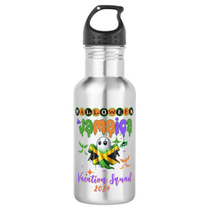 Spooky Vibes in Jamaica Tropical Halloween Fun 532 Ml Water Bottle