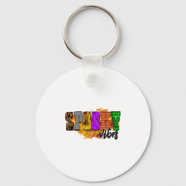 Spooky Vibes Key Ring (Front)