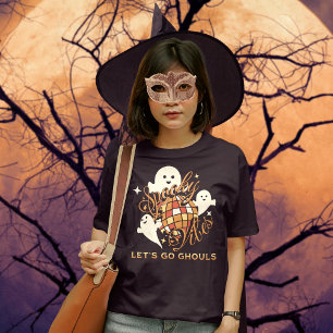 Spooky Vibes Let's Go Ghouls Disco Retro Halloween Sweatshirt