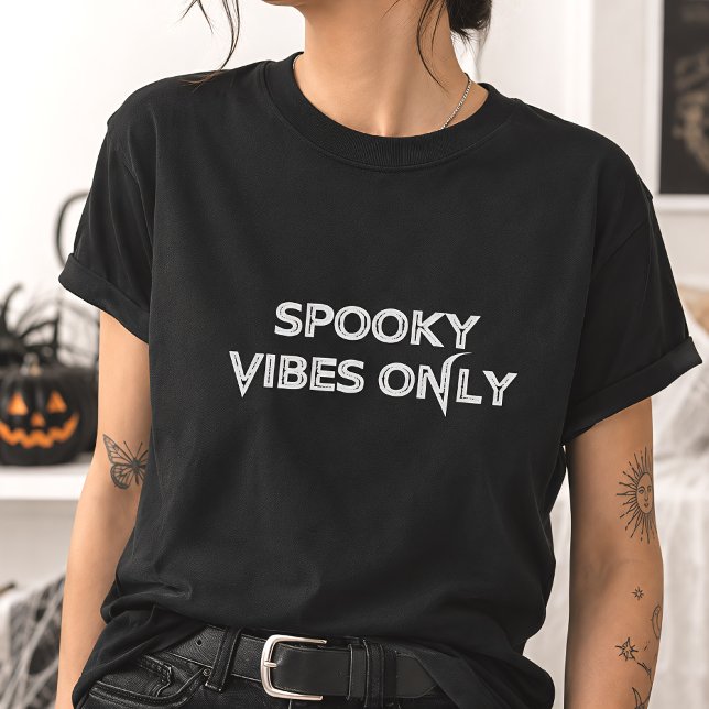 Spooky Vibes Only Gothic Halloween T-Shirt (Creator Uploaded)
