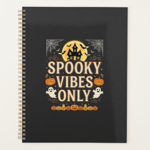 Spooky Vibes Only Halloween Ghost Castle Design_1 Planner