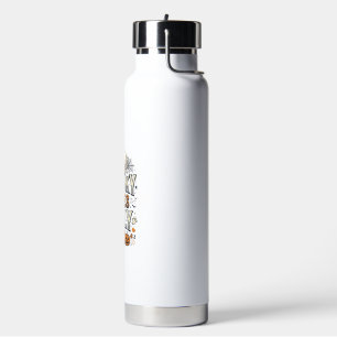Spooky Vibes Only Halloween Ghost Pumpkin Design_1 Water Bottle