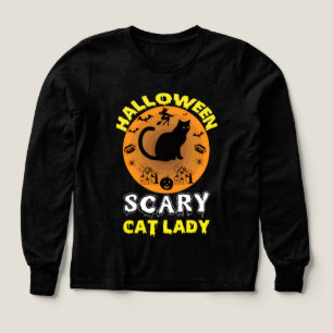 Spooky Vibes Only: Retro Halloween Black Cat Tee