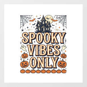 Spooky Vibes Only Vintage Halloween Shirt Design_1