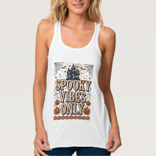 Spooky Vibes Only Vintage Halloween Shirt Design_1