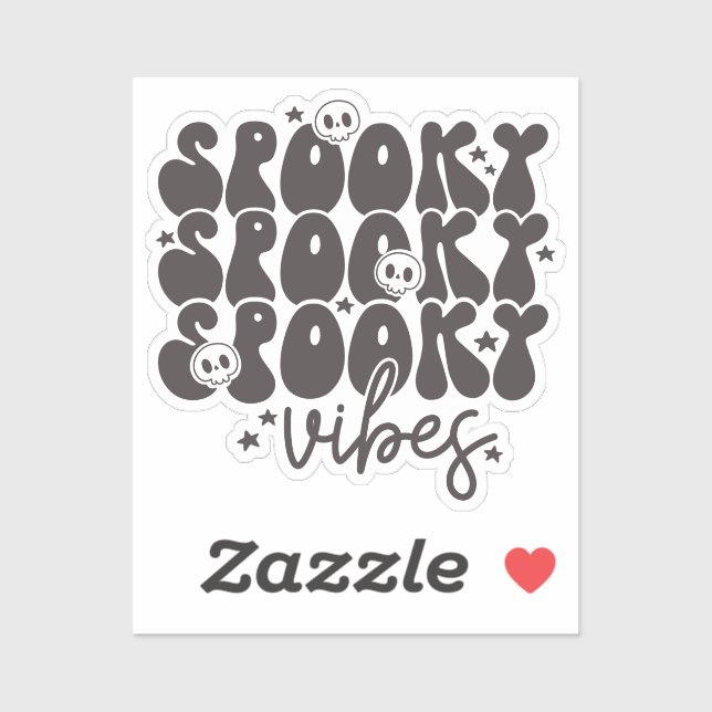 Spooky Vibes Retro Groovy Halloween (Sheet)