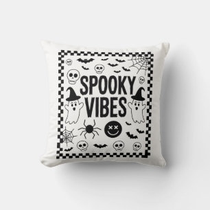 Spooky Vibes Retro Halloween Cushion