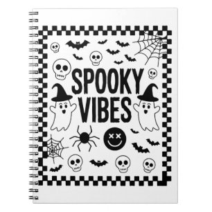Spooky Vibes Retro Halloween Notebook