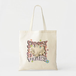 Spooky Vibes Retro Halloween Tote Bag