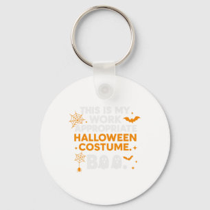 Spooky Vibes Tarot Halloween Ghost Retro Pumpkin Key Ring
