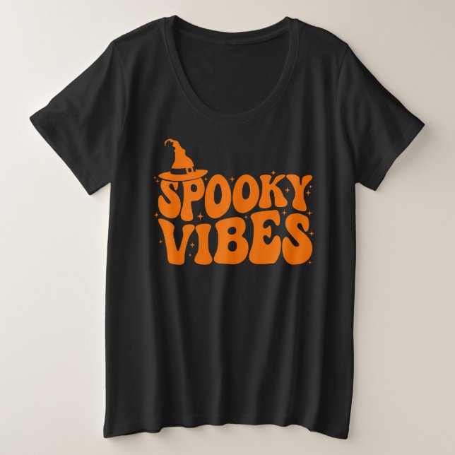 Spooky Vibes Women's  Plus Size T-Shirt (Design Front)