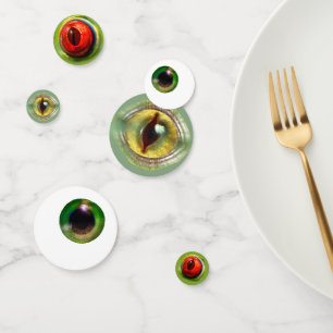 Spooky Weird Eyeball Lizard Frog Monster Halloween Confetti