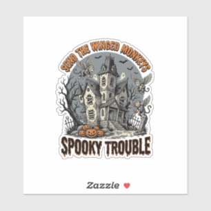 Spooky Winged Monkeys Haunted Halloween Shirt_1