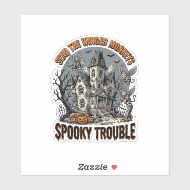 Spooky Winged Monkeys Haunted Halloween Shirt_1 (Sheet)