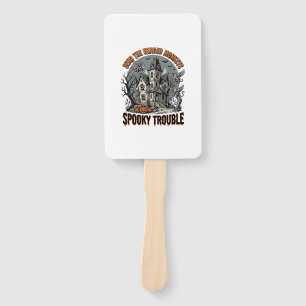 Spooky Winged Monkeys Haunted Halloween Shirt_1 Hand Fan