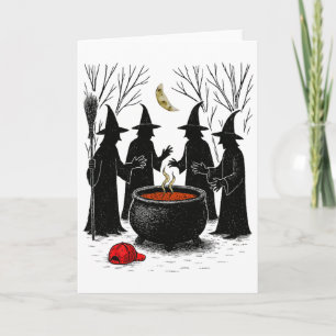 Spooky Witch Halloween Anti Trump Feminist Women R Card
