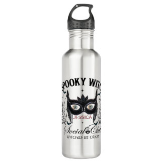Spooky Witch Halloween Party 30Th Birthday 710 Ml Water Bottle
