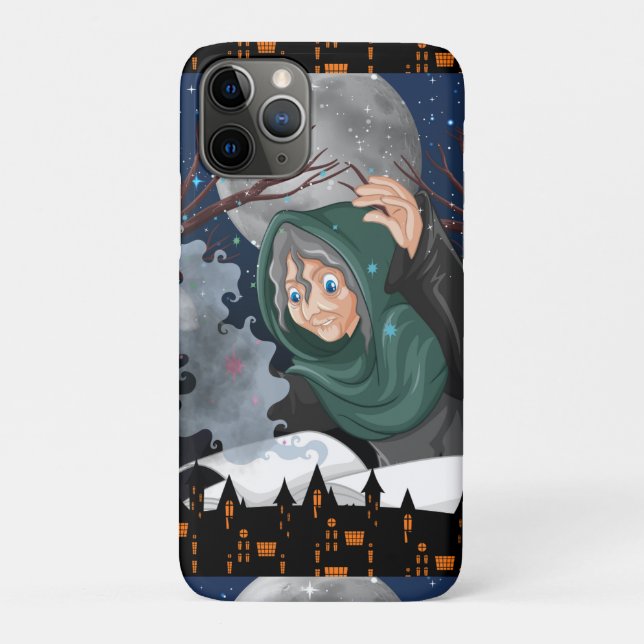  Spooky Witch & Haunted House Halloween🌙 Case-Mate iPhone Case (Back)