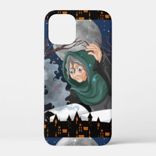 Spooky Witch & Haunted House Halloween🌙 iPhone 12 Mini Case