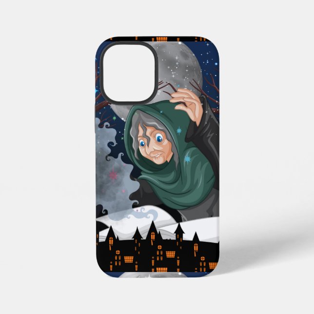  Spooky Witch & Haunted House Halloween🌙 iPhone Case (Back)