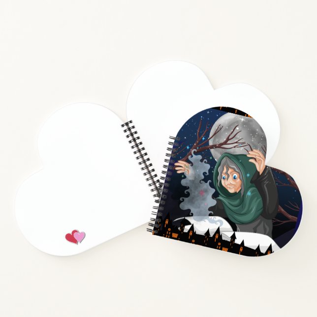  Spooky Witch & Haunted House Halloween🌙 Notebook (Inside)