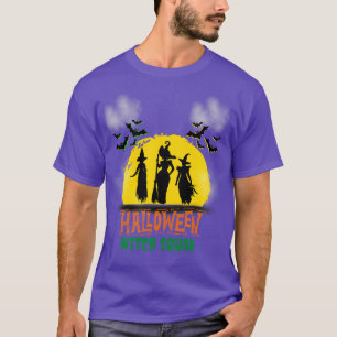 Spooky Witch Squad Halloween Matching Funny T-Shirt