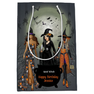 Spooky Witches Halloween Party  Medium Gift Bag