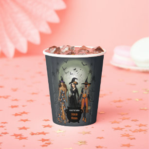 Spooky Witches Halloween Party  Paper Cups