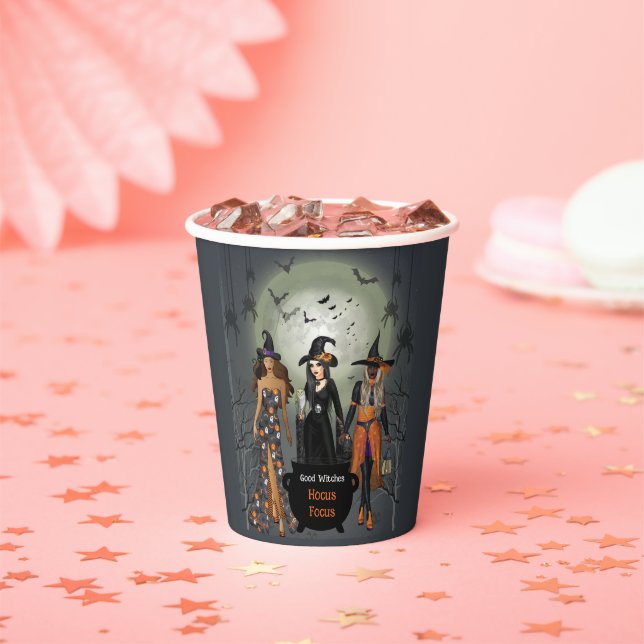 Spooky Witches Halloween Party  Paper Cups (Insitu)