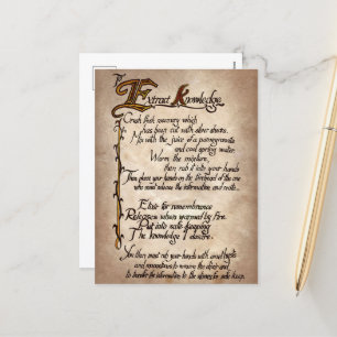 spooky witches spell Halloween Holiday Postcard