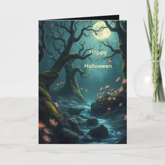 Spooky Woods for Halloween Card (Front)