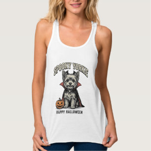 Spooky Yorkie Halloween Dog Vintage Shirt Design_1