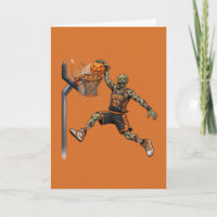 Spooky Zombie Basketball Halloween Dunk