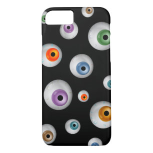 Spooky Zombie Bloodshot Eyeballs Black Case-Mate iPhone Case