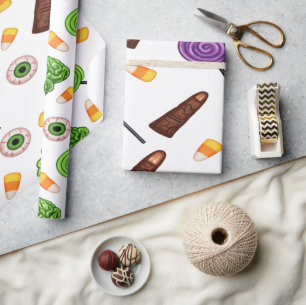 Spooky Zombie Halloween Fun Wrapping Paper
