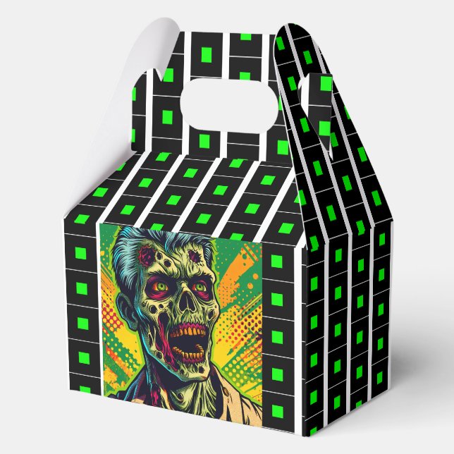 Spooky Zombie Halloween Party Favour Box (Back)