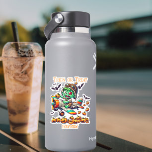 Spooky Zombie Pilot Aeroplane,Pumpkins,Halloween