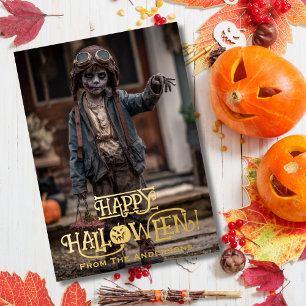 Spooky Zombie Pilot Photo Funny Photo Halloween