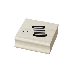 Spool of Thread Rubber Stamp