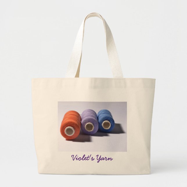 Spools of Thread Personalised Jumbo Tote Bag (Front)