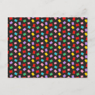 Spools Sewing Threads Black Dressmaker Seamstress Postcard