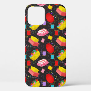 Spools Sewing Threads Pins Blankets Seamstress iPhone 12 Case