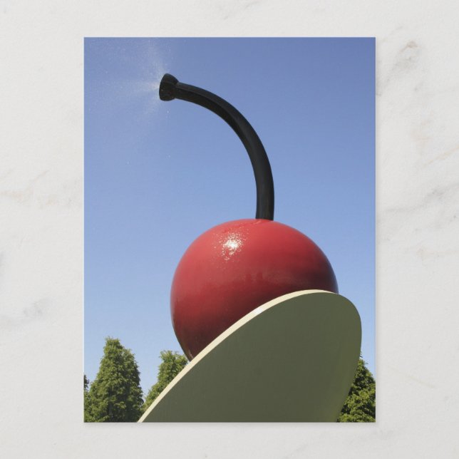 Spoon and Cherry Spraying Postcard (Front)