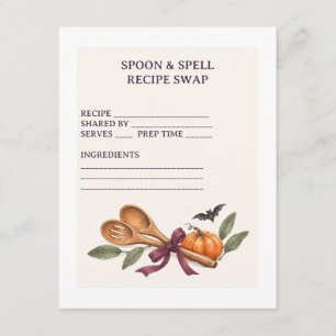 Spoon and Spell Halloween Recipe Swap Card