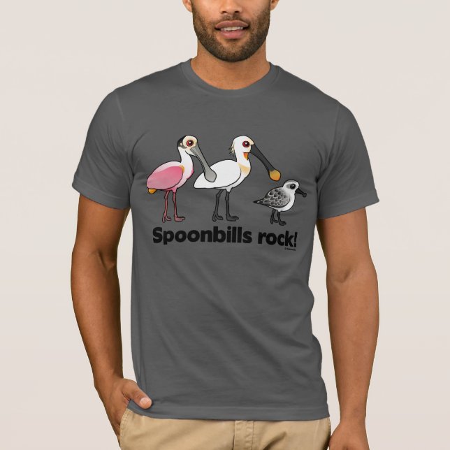 Spoonbills Rock! T-Shirt (Front)
