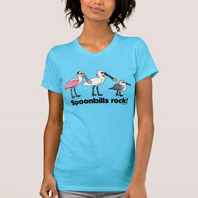 Spoonbills Rock! T-Shirt (Front)