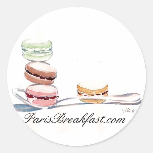 Spoonful of Macarons stickers (Front)