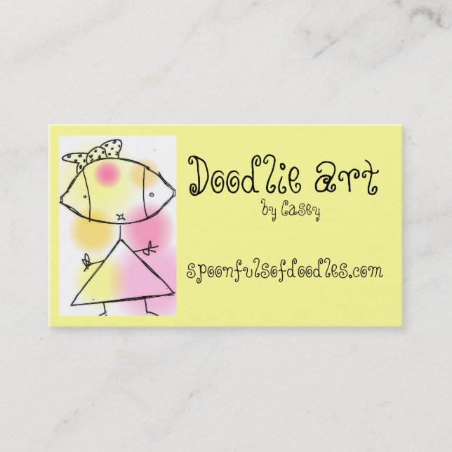 spoonfulsofdoodles.com business card (Front)