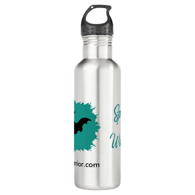 Spoonie Warrior Stainless Steel Water Bottle (Front)
