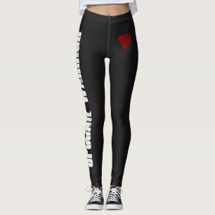 Spoonie Warrior with Heart and Spoons Leggings